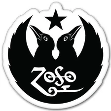 Led Zeppelin Black Crowes ZOSO Vynil Car Sticker Decal - Select Size