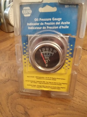 #ad NAPA Oil Pressure Gauge $26.45