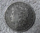 1896-S San Francisco circulated U.S. Morgan Silver Dollar S Mint