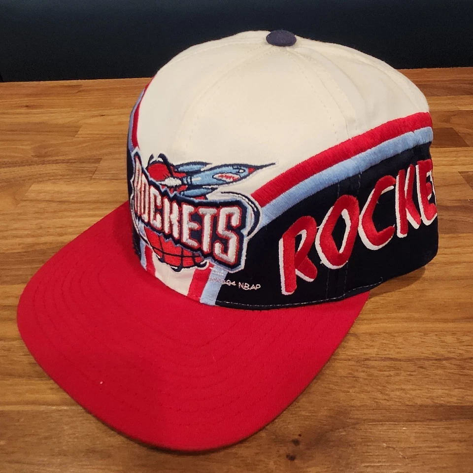 休斯顿火箭队复古 90 年代侧拼出双胞胎企业平沿帽 — 第 3/4 张图片