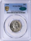 1940 Washington Quarter PCGS PR65 CAC