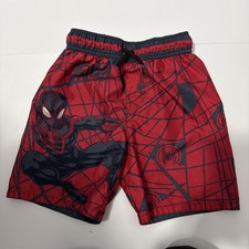 Marvel Spider-Man Kids Swim Trunks Size Medium