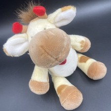 Vintage Russ Berrie  Geramy  Giraffe Plush Stuffed Animal 9  Valentine Hearts
