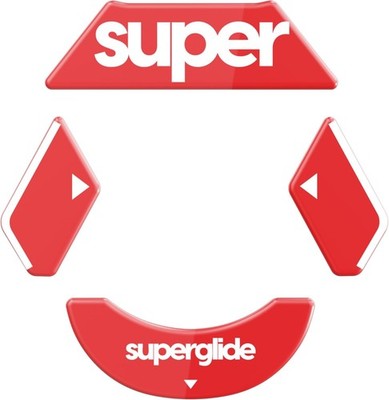 Pulsar Superglide 2 Glass Mouse Feet for Logitech G900 G903 Red