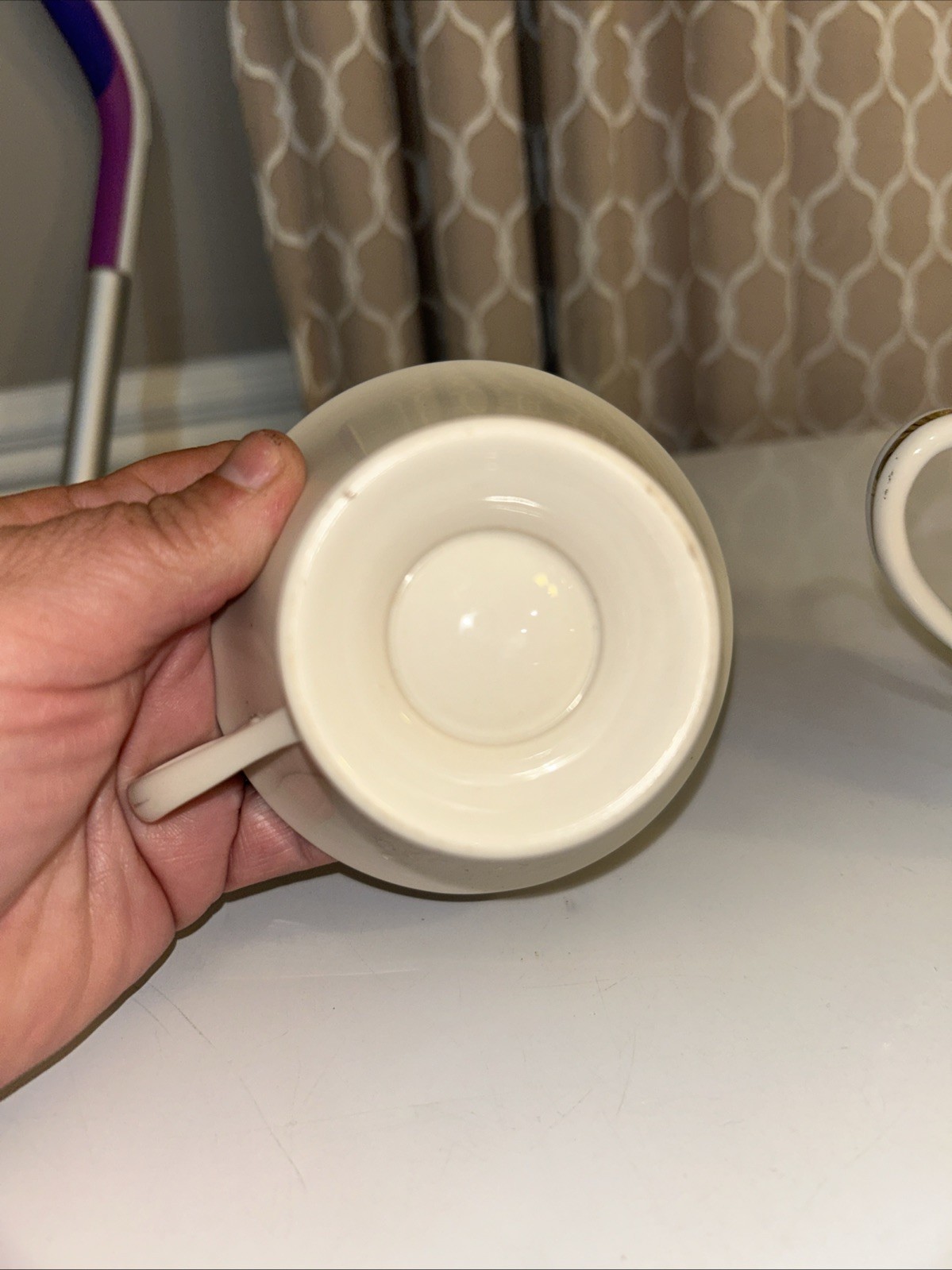 Lot Of 2 Christmas Fine China Holly Design REFER TO PICTURES