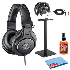 Audio-Technica ATH-M30x Professional Studio Headphones with Accessory Kit