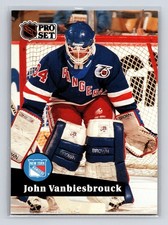 1991-92 Pro Set - John Vanbiesbrouck #447 New York Rangers Hockey Card