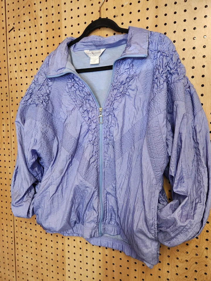 Chaqueta de chándal Great Cavalier grande púrpura años 90 cortavientos de colección Foto 2 de 4