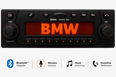BMW Traffic Pro Autoradio Bluetooth CD E30 E31 E32 E34 E36 E46 Z1 Z3 Z8 M3 M5 - Bild 1 von 4