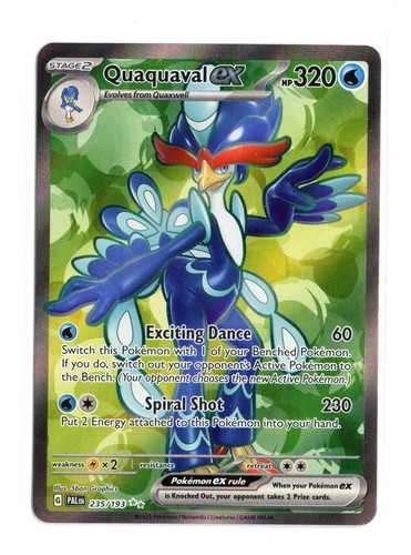 Quaquaval ex 235/193 Ultra Rare Holo SV02: Paldea Evolved Pokemon LP