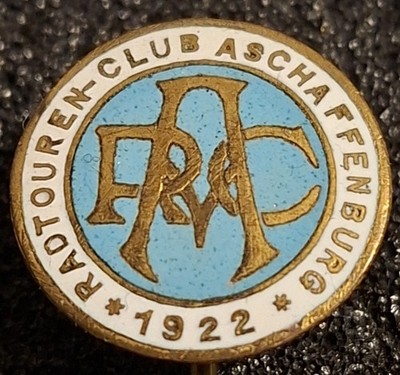 Radtouren Club Aschaffenburg Anstecknadel Radsport Bayern Cycling badge spilla 