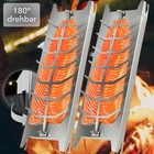 1/2x flame salmon board stainless steel flame salmon holder fire bowls dishwasher safe