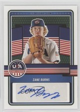 2023 Panini USA Baseball Stars & Stripes Zane Burns (Blue Ink) #15U-ZB Auto 5i1