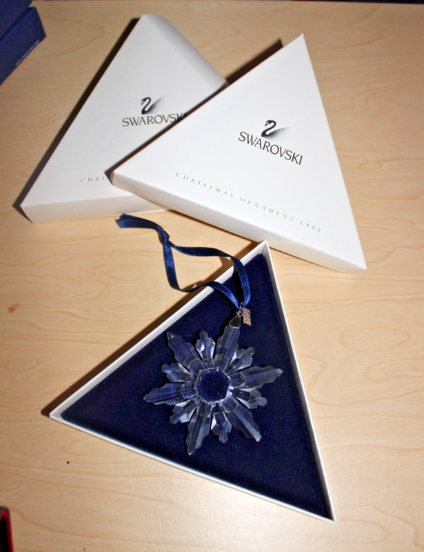 Swarovski 1998 Annual Edition Christmas Snowflake Ornament ORIGINAL BOX  RETIRED