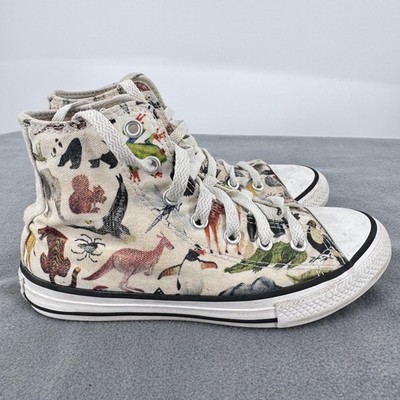 Converse Chuck Taylor All Star Science Class Zoo Animal Print Kids 2 Hi