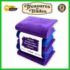 Professional Ultra Absorbent Edgeless Microfibre Towels 60x40cm 5 Pack