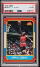 1986 Fleer Michael Jordan Rookie Card PSA 4. rookie card picture