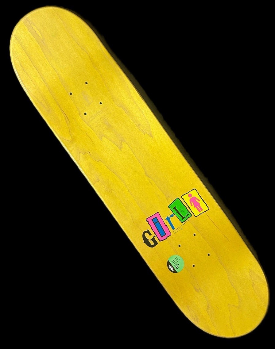 RARE Briana Geering Out To Lunch Girl Skateboard Deck Breezy 8.0