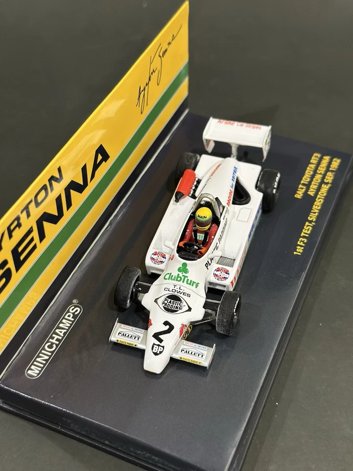 Ayrton Senna Minichamps 1:43 Scale Ralt RT3 Silverstone Test F3 Sep 1982 Rare Lm - Image 3 of 4
