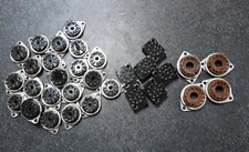 MIXED LOT OF VACCUM TUBE SOCKETS  FREE SHIPPING