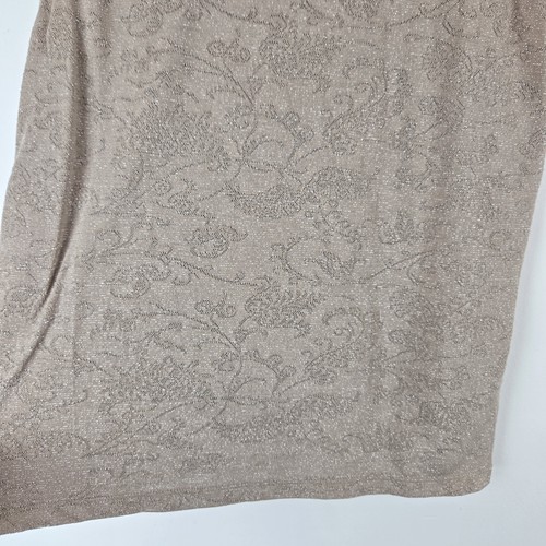 Chico's Travelers Cardigan Shell Set 2 Pezzi Taglia 2 Large Taupe Slinky Metallizzato - Foto 10 di 16