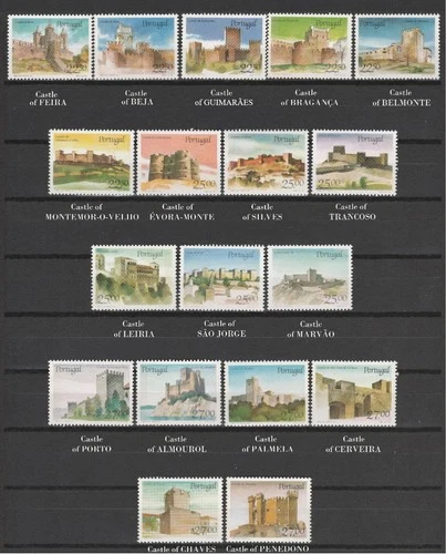 [Portugal 1986/1988 - Portuguese Medieval Castles] the complete MNH set