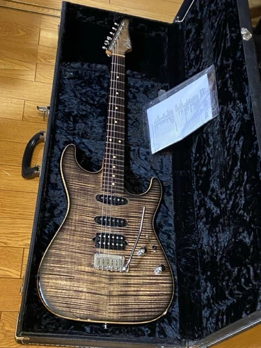 Electric Guitar Suhr Custom Standard Trans Charcoal Burst 2007 Buzz Feiten