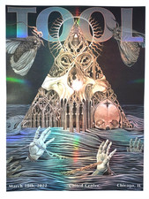 Tool Band Concert Poster Chicago Tour March 10 2022 952/1050 Alex Reisfar Art