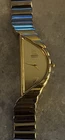 Vintage 1980s Seiko Ladies Gold Tone Quartz Watch Asymmetrical Case