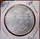 MORGAN SILVER DOLLAR 1897 FROSTY UNC NICE LUSTER 90% SILVER DOLLAR