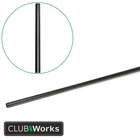 Straight stepless Matt black PVD Putter Shaft .370" - By Maltby