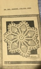  1164 Vintage SW 10 inch pineapple doily Pattern to CROCHET  Repro 