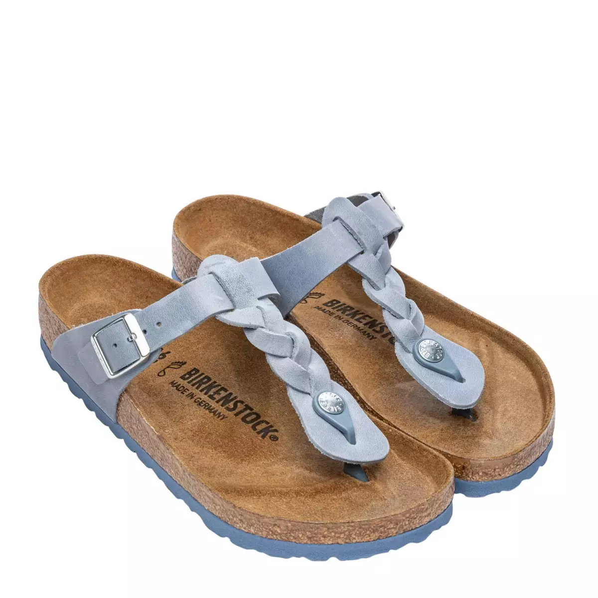 Birkenstock gizeh cheap blue leather
