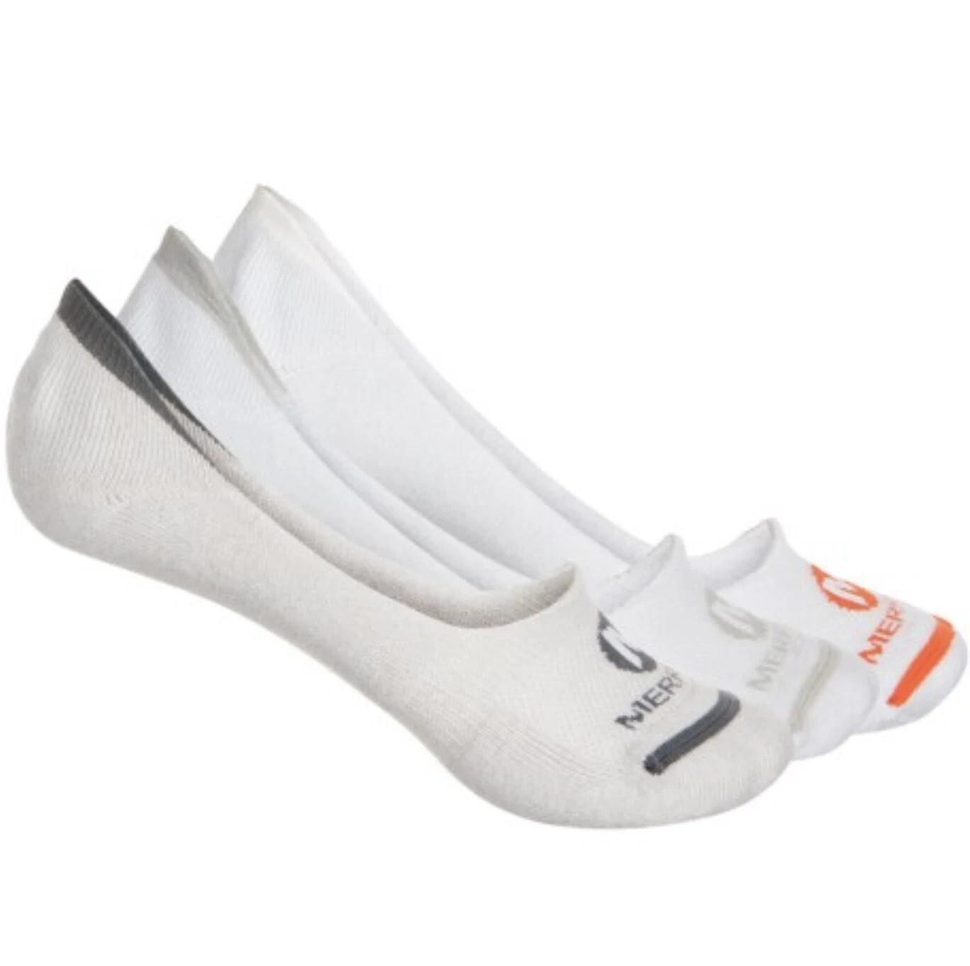 Merrell L107838 Bianco Confezione 3 Calze Taglio Crew Fodera Imbottita Donna Taglia S M