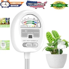 4-in-1 Soil Moisture pH Meter for Gardening - No Batteries - Gifts for Plant ...