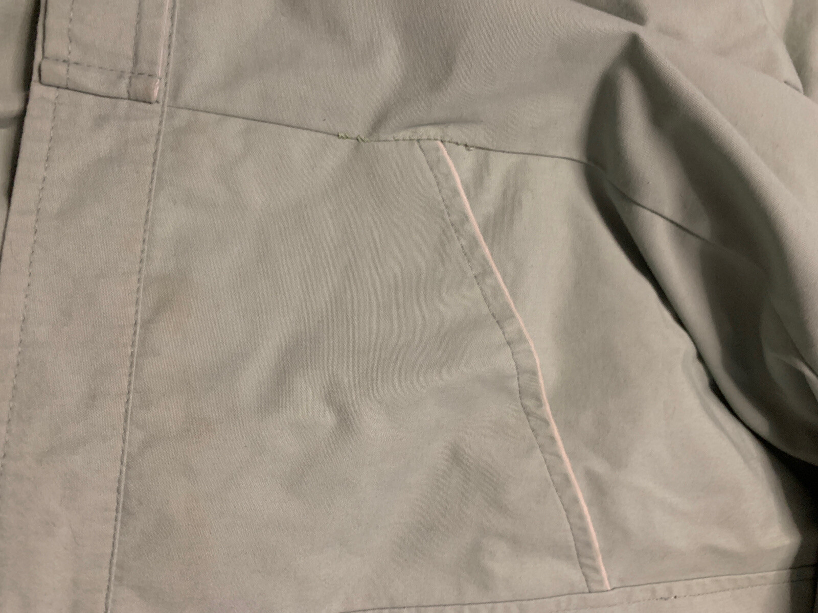 Vintage Pale Green Ladies Summer Jacket / Anorak Size S/M