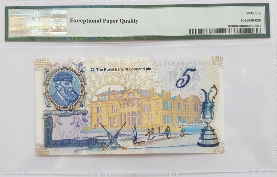 2004 Scotland 5 Pounds PMG66 EPQ GEM UNC <P-363> "Commemorative" - Image 2 of 4