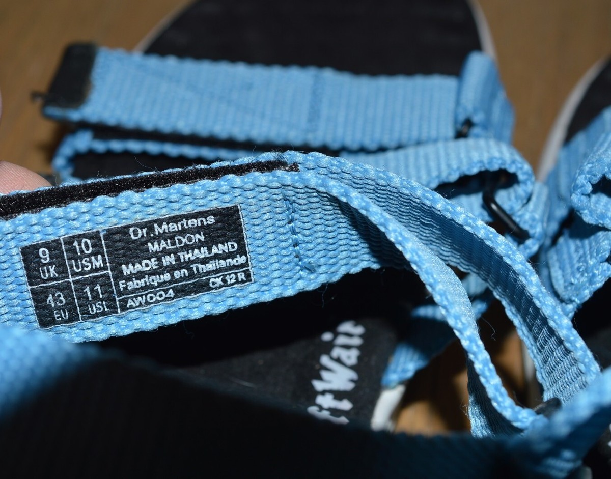AirWair ネイビー ストラップサンダル新品uk7 MINT Dr. Martens Soft Wair Sandals MALDON Light Blue Men's