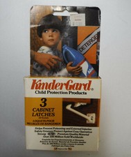 KINDER GARD Child Protection Cabinet Latches Vintage 1990 NOS Made in USA
