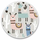 2 x Vinyl Stickers 25cm - Beautiful Llama Cactus Alpaca Animals Cool Gift #8788