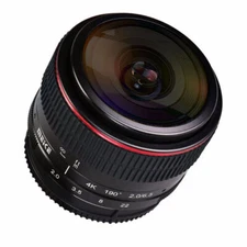 MEIKE 6.5mm F2.0 APS-C Ultra Fisheye Lens Manual Focus for M4/3 M43 Mount Camera