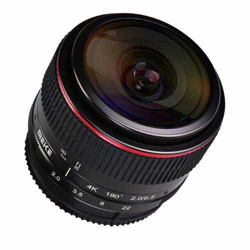 MEIKE 6,5 mm F2,0 APS-C Ultra Fisheye Objektiv manueller Fokus für M4/3 M43 Halterung Kamera - Bild 1 von 9