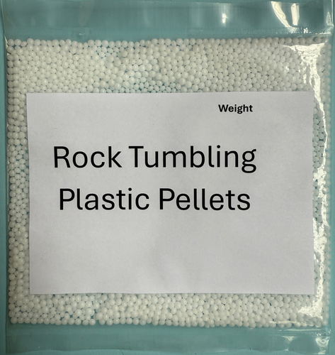 Stone And Rock Tumbling White Plastic Pellets For Lapidary/Polishing - Picture 3 of 3