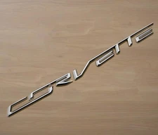 Chrome Rear Corvette Bumper Emblem Letters Bagde For 2014-2019 Chevrolet C7