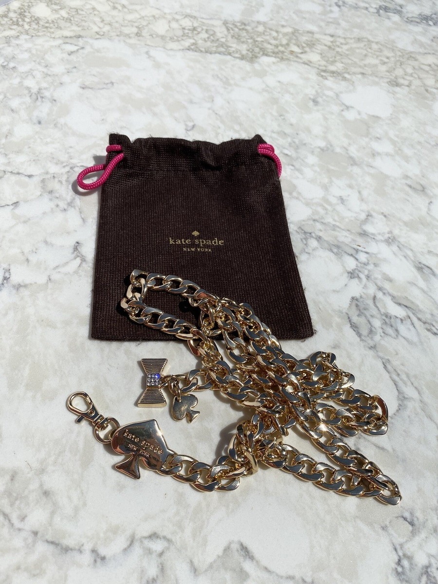 Kate Spade New York Gold Chain Belt Accented with hanging  display picture 1