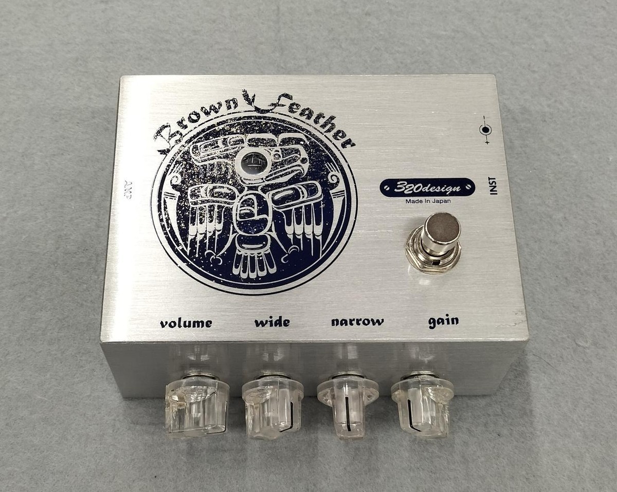 320design Brown Feather ディストーション エフェクター Brown