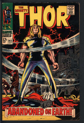 THOR #145 5.0 // JACK KIRBY & VINCE COLLETTA COVER MARVEL COMICS 1967