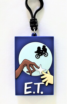 Universal Retro Movie Figural Bag Clip Keychain - E.T. Extra-Terrestrial Poster