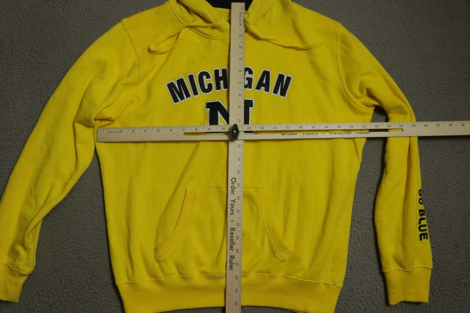Michigan Wolverines Sudadera con Capucha Suéter Niños Grande Amarillo Sudadera Go Blue* Foto 4 de 4