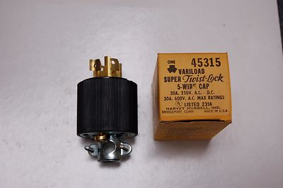 HUBBELL 45315 VARILOAD SUPER TWIST LOCK CAP 5 WIRE GROUNDING
